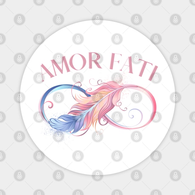 Amor Fati - Pink Magnet by Ellidegg